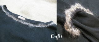 福岡の雑貨屋Cafu（カフー）：シュシュつきの黒のカットソー