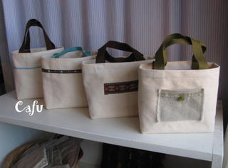福岡の雑貨屋Cafu（カフー）：帆布のミニトートバッグ