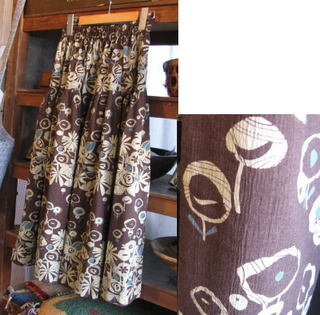福岡の雑貨屋Cafu（カフー）：綿楊柳プリントのギャザースカート